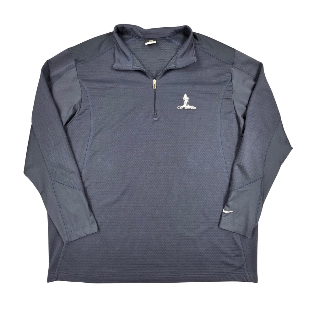 Nike Golf NikeFIT Therma Quarter Zip Pullover Navy XXL Canterwood Country Club